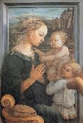 Fra Filippo Lippi Madonna and Child with Two Angels, oil painting artist